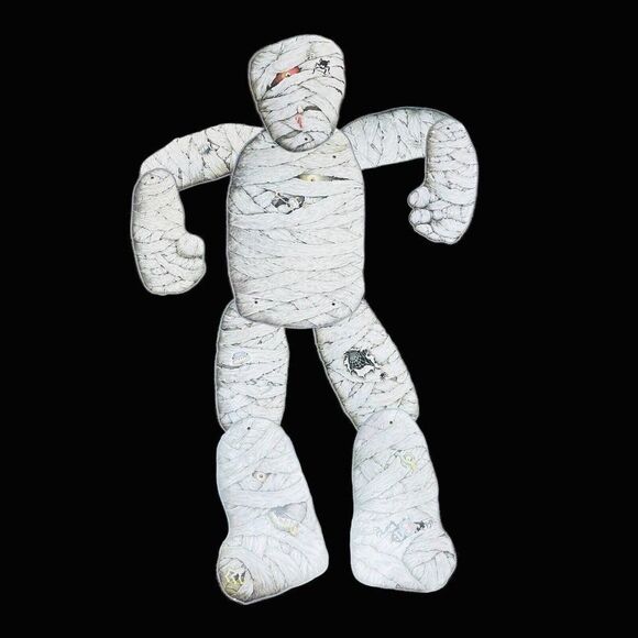 Vintage 90s AGC American Greetings 45" Mummy Jointed Die Cut Halloween Spooky - Picture 1 of 8